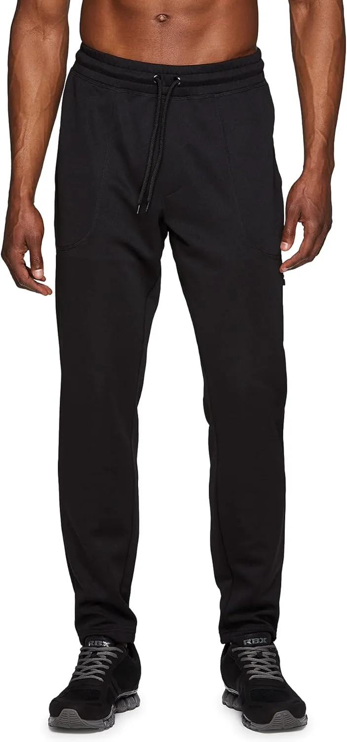 RBX Active Men's Athletic Performance Quick Dry Breathable Tapered Jogger Sweatpant with Pockets