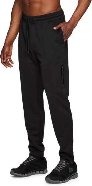 RBX Active Men's Athletic Performance Quick Dry Breathable Tapered Jogger Sweatpant with Pockets