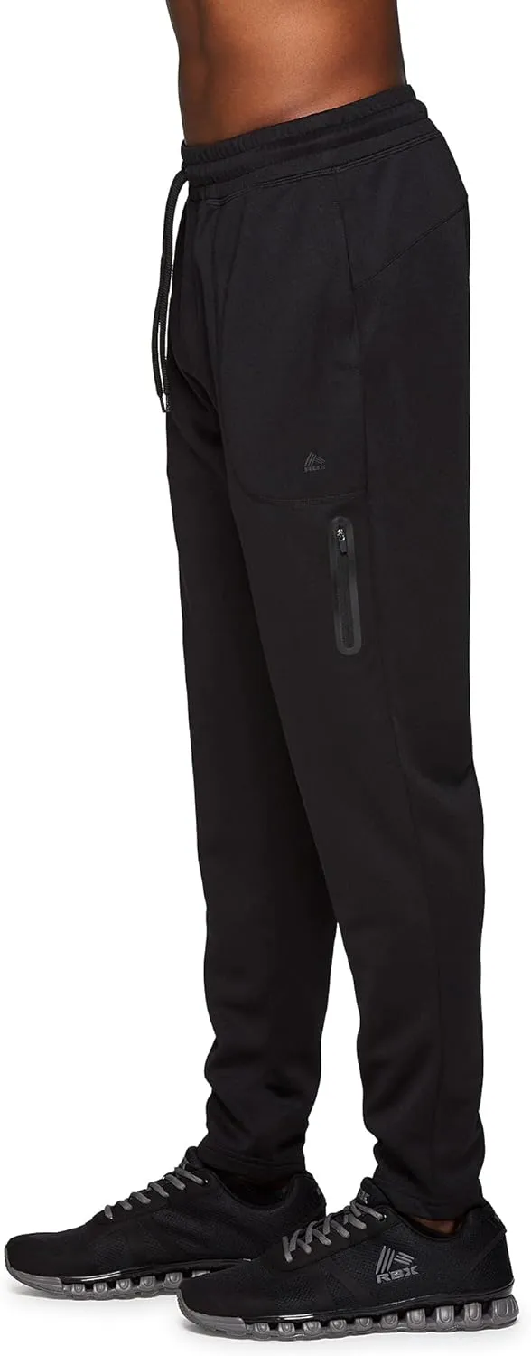 RBX Active Men's Athletic Performance Quick Dry Breathable Tapered Jogger Sweatpant with Pockets