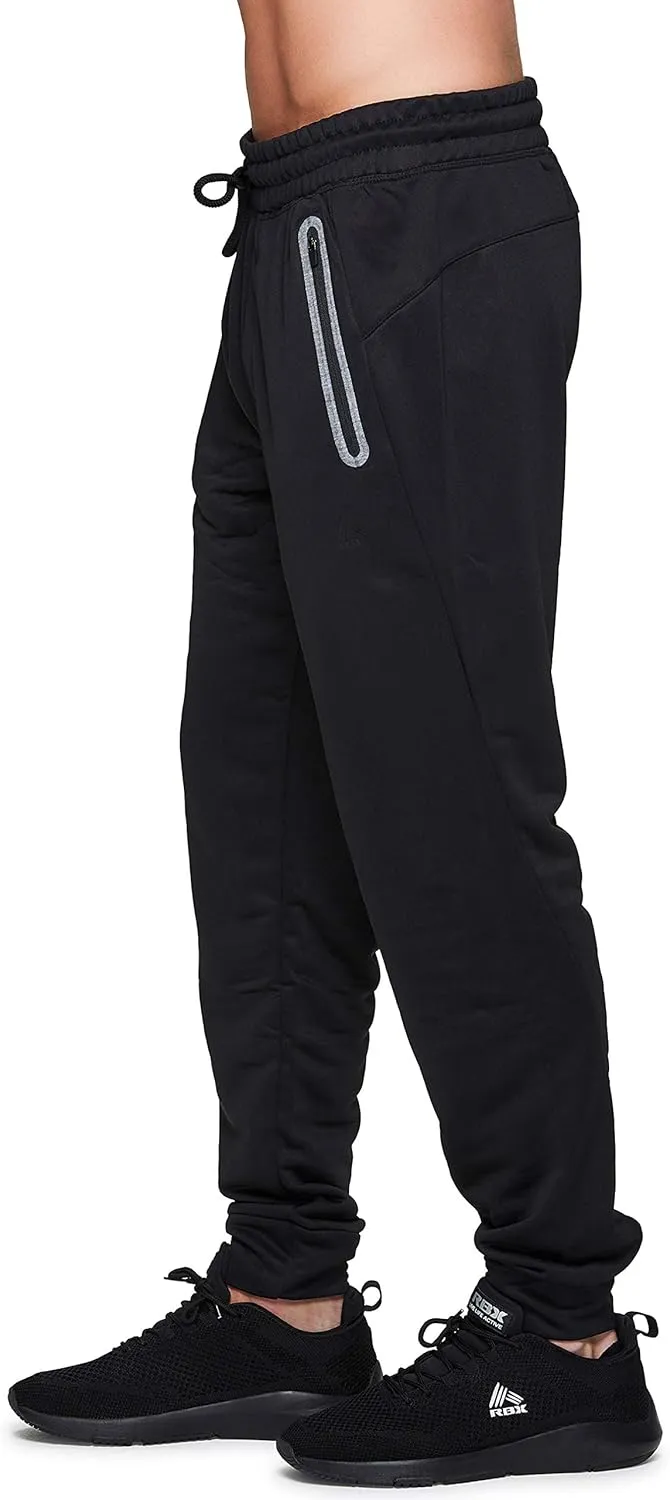 RBX Active Men's Athletic Performance Quick Dry Breathable Tapered Jogger Sweatpant with Pockets