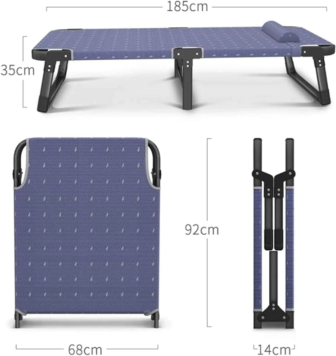 Recliner Camping Chairs Garden Loungers Folding Chair Folding Garden Recliner with Cotton Pad and Pillows,Single Bed,Home Office Siesta Bed,Portable Outdoor Beach Sun Lounger