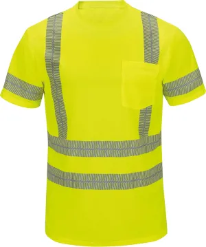 Red Kap Men's Short Sleeve Hi-Visibility T-Shirt