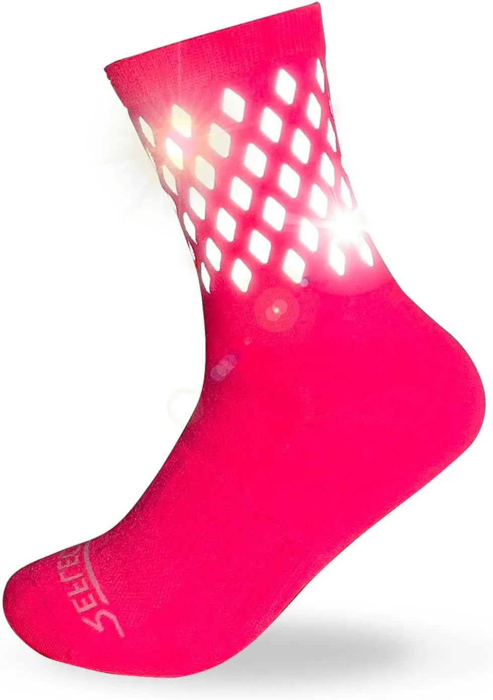 Reflective Socks - High Visibility Cycling and Running Socks for Night Runners, Bikers, and Outdoor Athletes