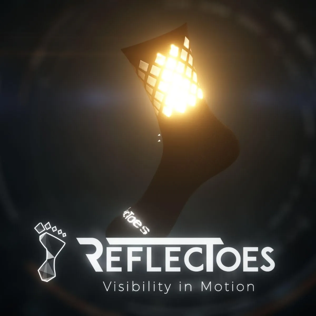Reflective Socks - High Visibility Cycling and Running Socks for Night Runners, Bikers, and Outdoor Athletes