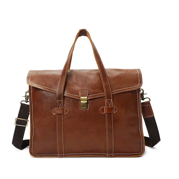 Retro Men Tote Bag Full Grain leather Men Messenger Bag Men Shoulder Bag