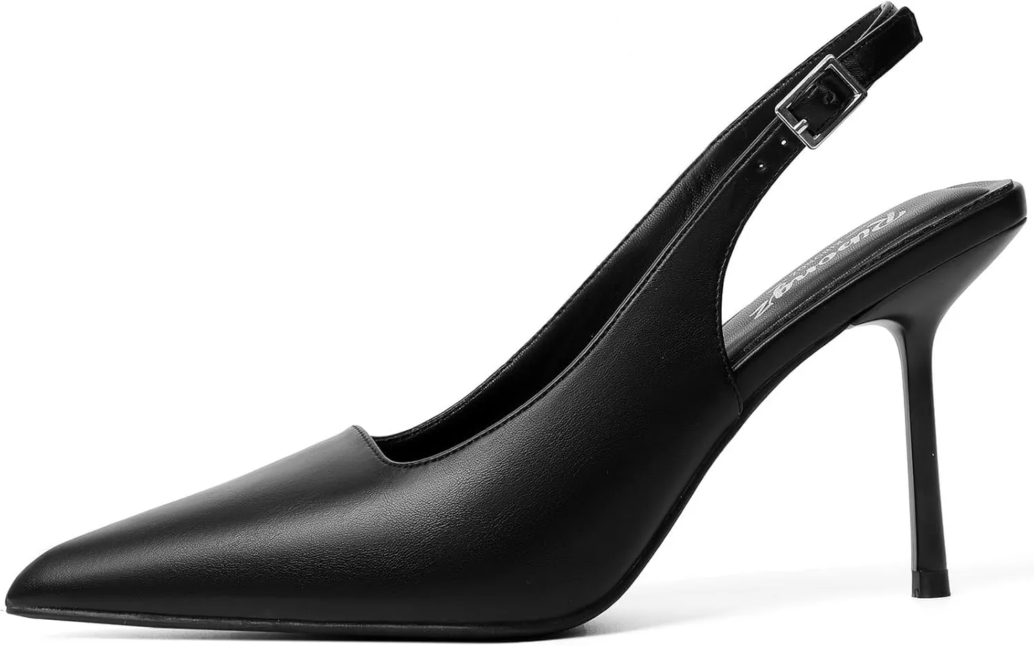 RIBONGZ Sexy Slingback Pumps Elegant Dressy Heels for Women Closed Toe Pointy High Heels Wedding Bride Prom Party Evening Shoes