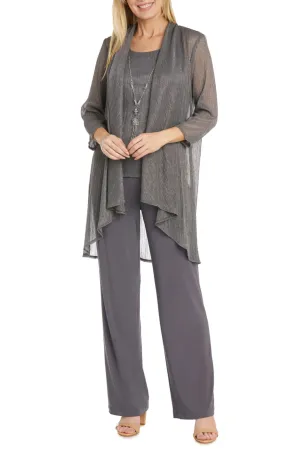 RM Richards Metallic 3-Piece Dressy Pants Set