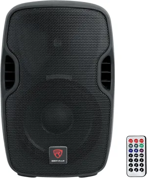 Rockville BPA10 10" 400W Powered PA DJ Speaker with Bluetooth, XLR, 1/4", RCA, 1/8" Inputs, USB/SD Music Player, Deep Bass, Remote Included - Perfect for Mobile DJ and Musicians, Small Venues, Events