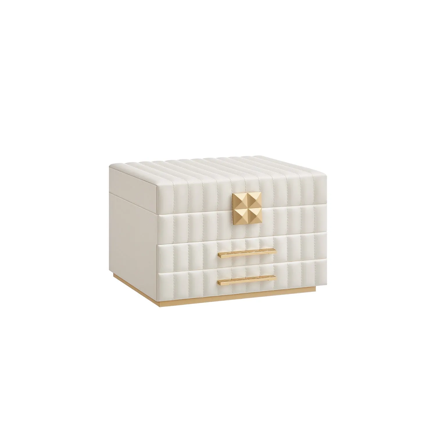 Rootz Jewelry Box - Organiser - Storage Case - PU Leather - Stylish Design - 21.5cm x 24cm x 15.8cm