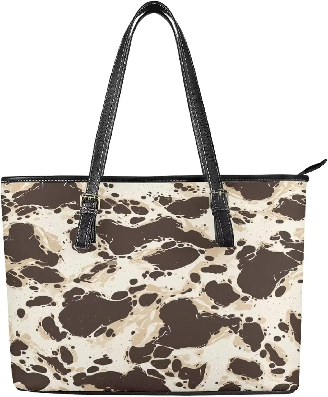 Rose Flowers Work Tote Bag for Women Large Shoulder Bag Purse, Abstract Art Top Handle Satchel Tote Bag for Laptop