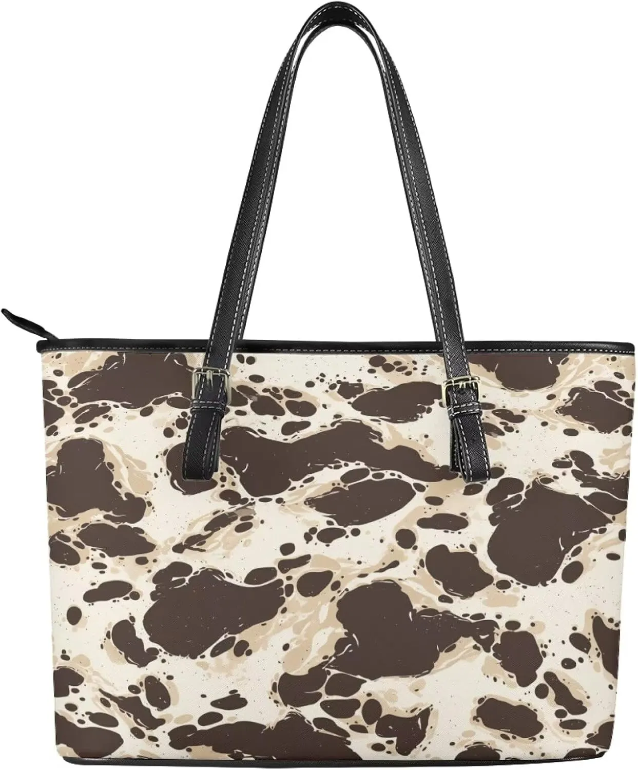 Rose Flowers Work Tote Bag for Women Large Shoulder Bag Purse, Abstract Art Top Handle Satchel Tote Bag for Laptop
