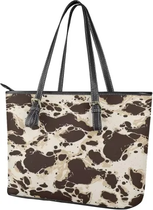 Rose Flowers Work Tote Bag for Women Large Shoulder Bag Purse, Abstract Art Top Handle Satchel Tote Bag for Laptop