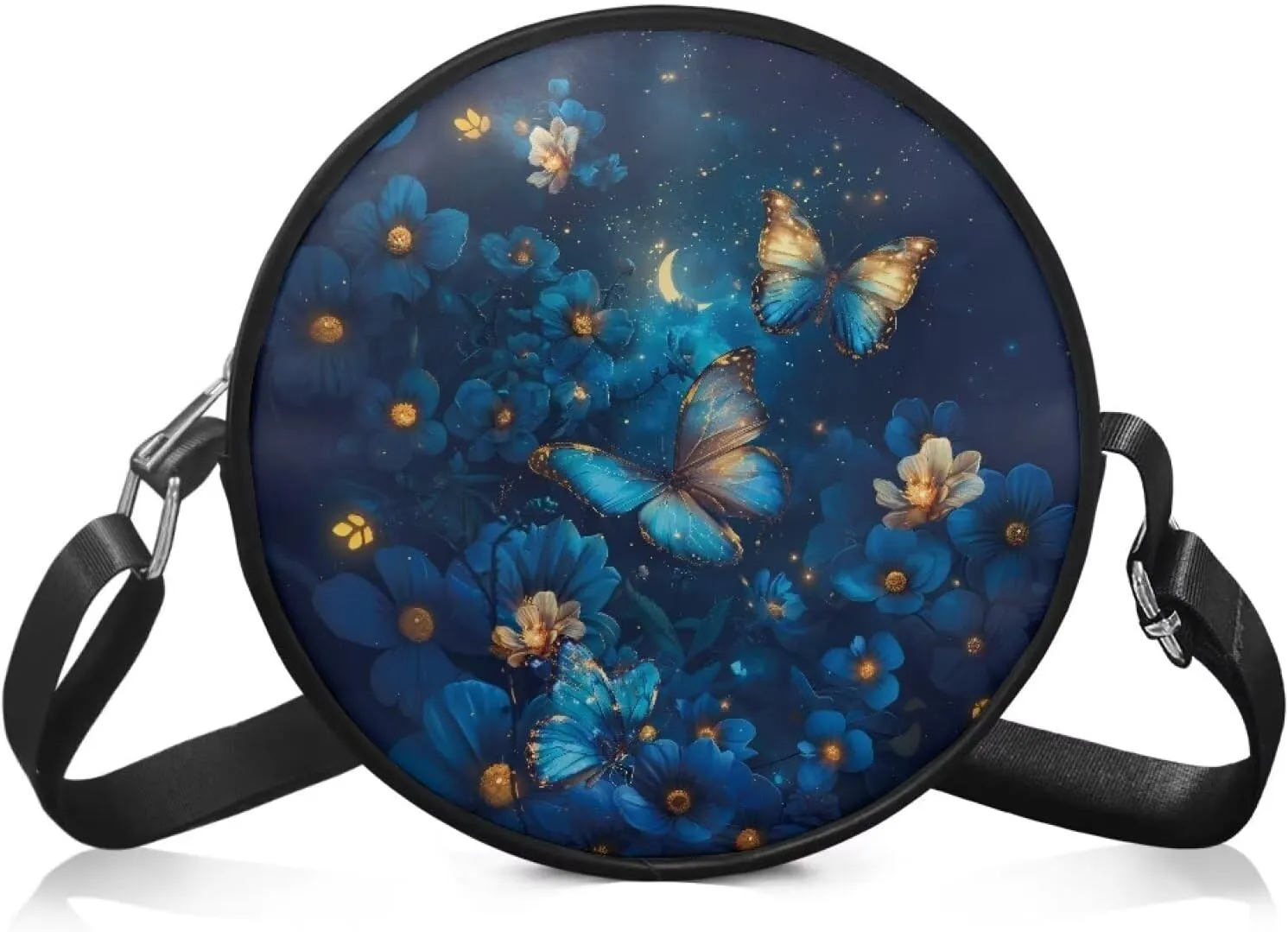 Round Crossbody Shoulder Bag Circle Purse Handbags for Women Teen Girls Small Fashion Clutch Purse Wallet