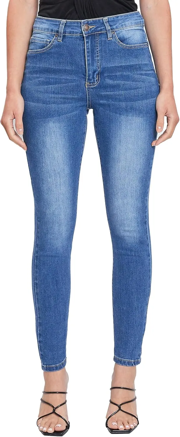 Royalty For Me Womens YMI Jeans Women's High Rise Skinny Jeans with Adjustable Back