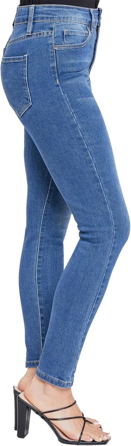 Royalty For Me Womens YMI Jeans Women's High Rise Skinny Jeans with Adjustable Back
