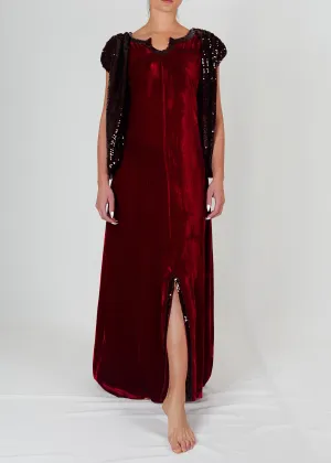 Ruby Red- Sequin Cape