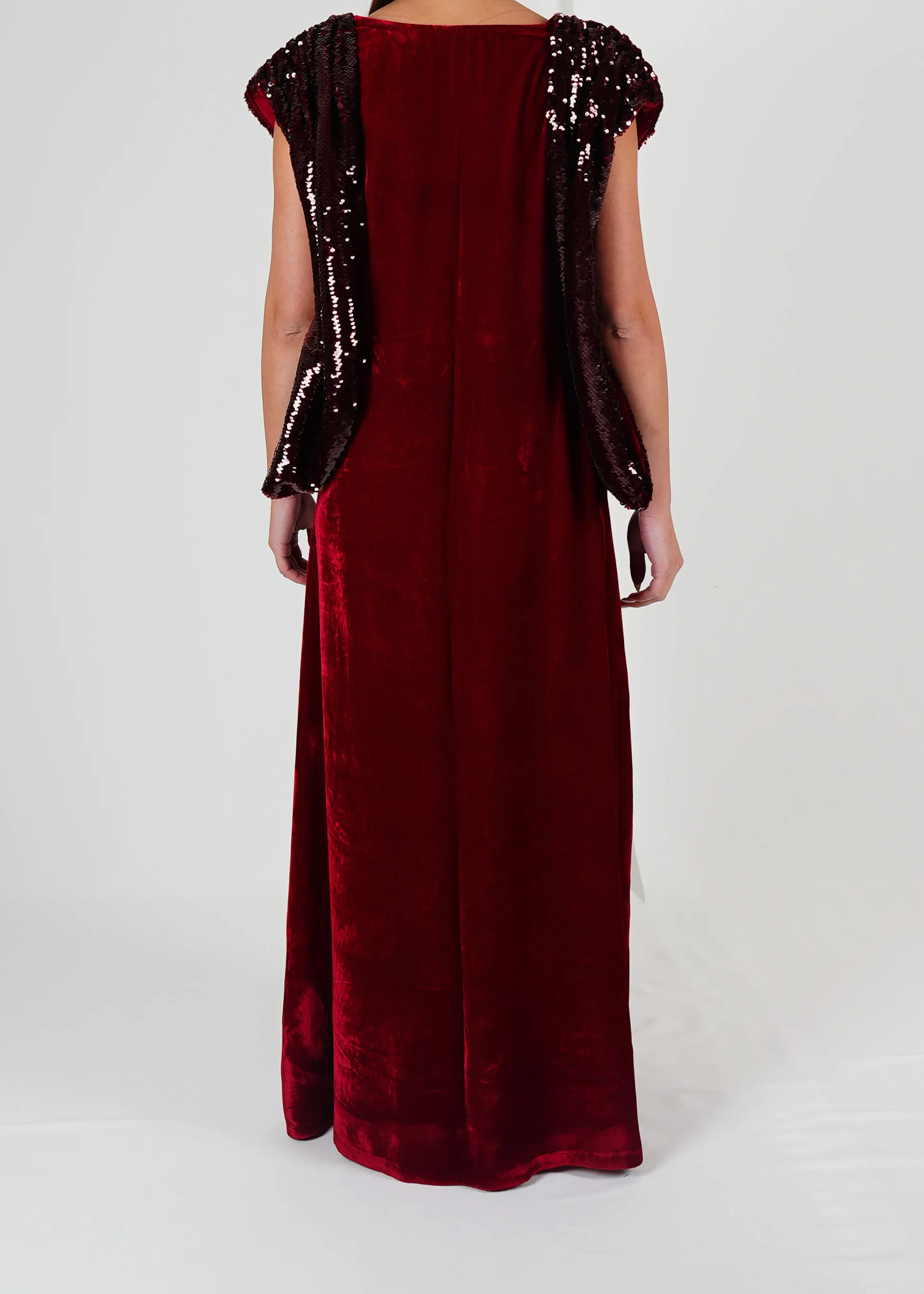 Ruby Red- Sequin Cape