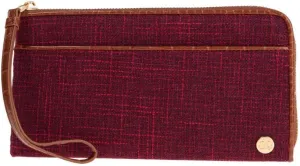 Samantha Brown To-Go RFID Tweed Travel Wallet (Burgundy)