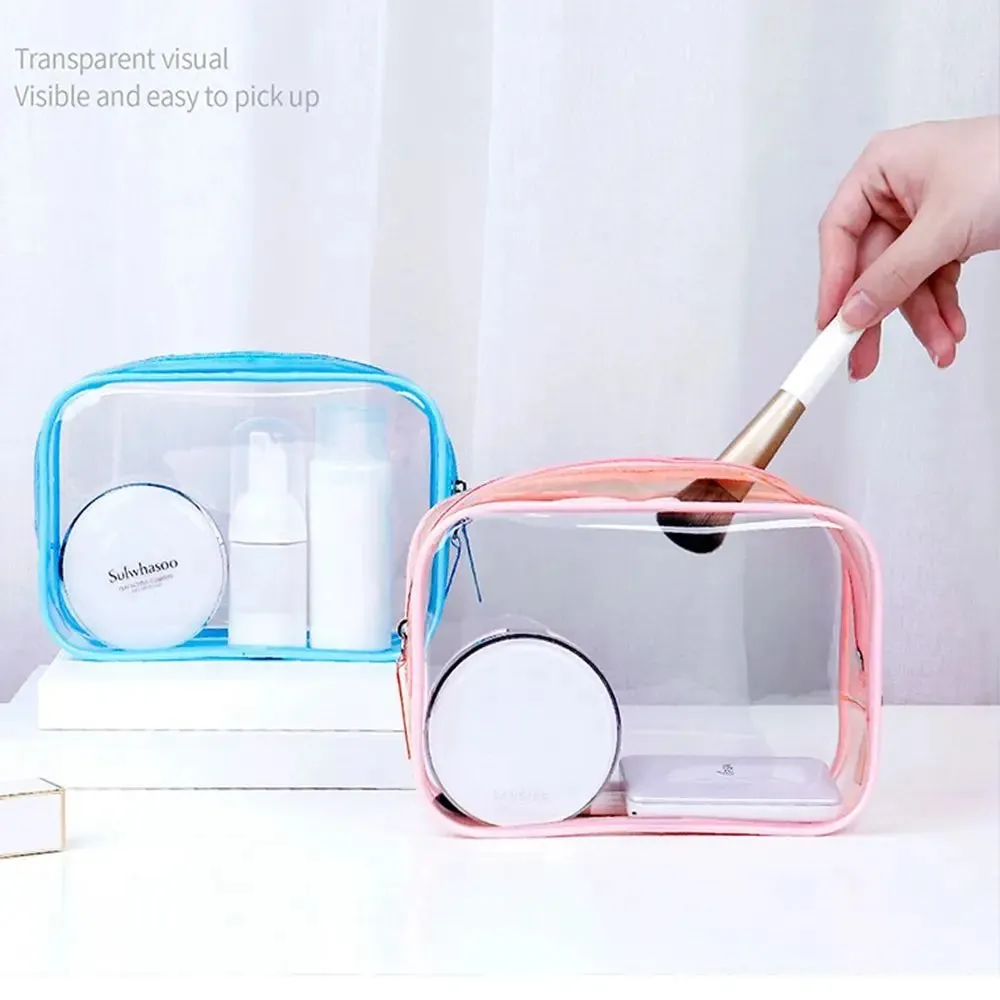 Samantha | Compact & Portable Transparent Design Makeup Pouch
