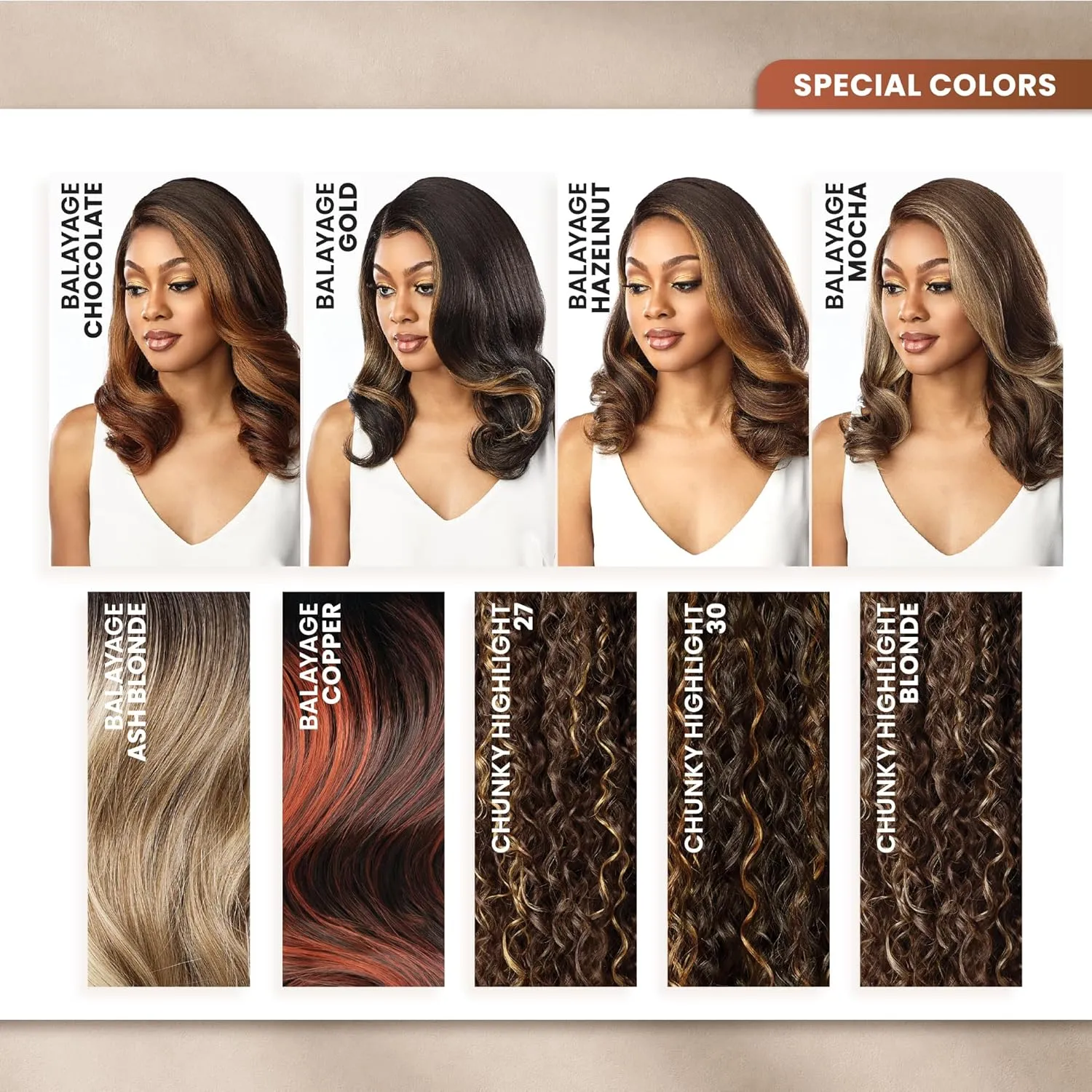 Sensationnel Bare Lace 13X6 Wigs - Unit 5 Lacefrontal Glueless Synthetic 180 Degree Preplucked Hairline (BALAYAGEGOLD)