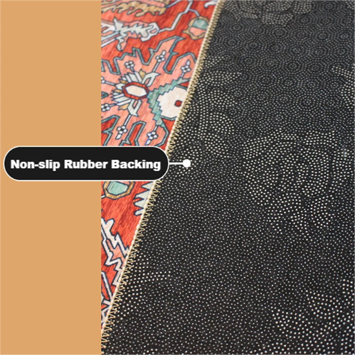 Serpent Decor Area Rug, 1.3x7ft, A Black and White Intertwined Snake Pattern Printed Runner Carpet with Modern Flowers, Non Slip Low Pile Indoor Mat for Boys Room Bedroom Home Office Bathroom