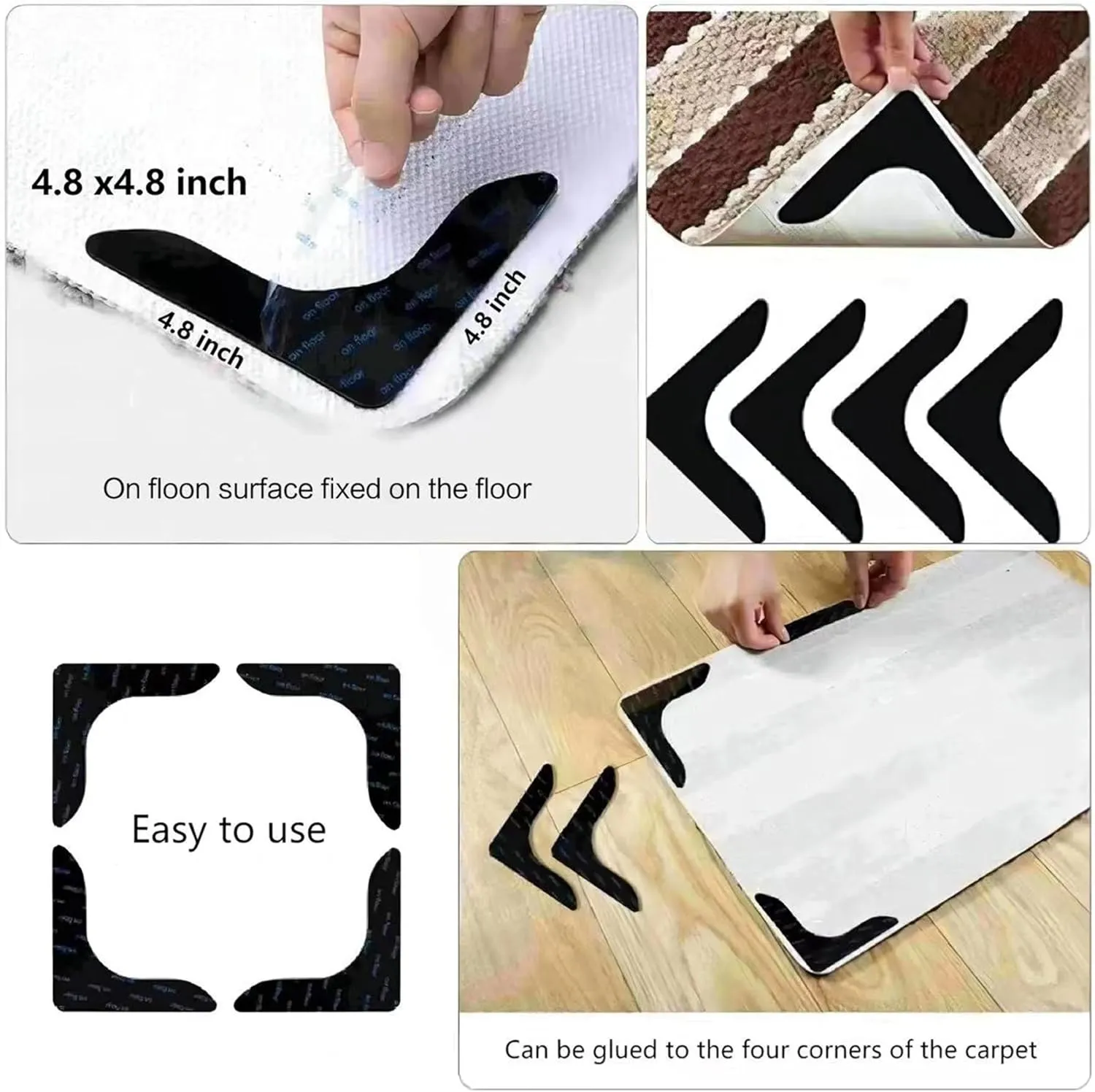 Serpent Decor Area Rug, 1.3x7ft, A Black and White Intertwined Snake Pattern Printed Runner Carpet with Modern Flowers, Non Slip Low Pile Indoor Mat for Boys Room Bedroom Home Office Bathroom
