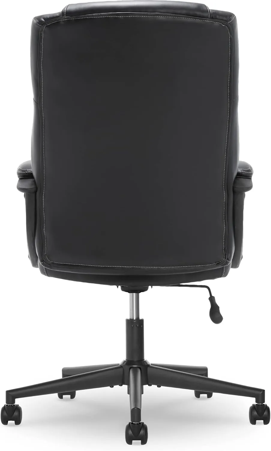 Serta Connor Executive Office, Ergonomic Computer Chair with Layered Body Pillows, Contoured Lumbar, Adjustable Seat Height, Bonded Leather, Black