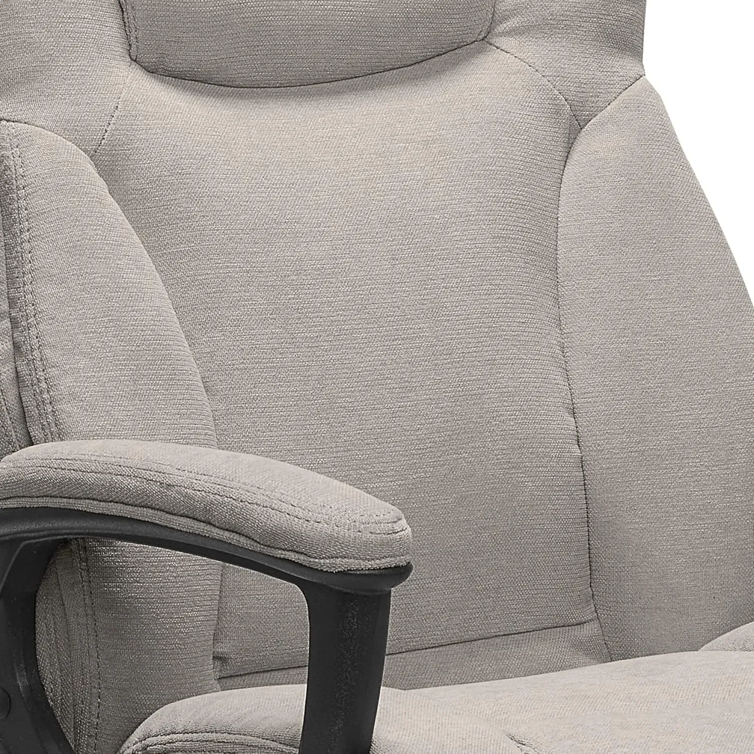 Serta Connor Executive Office, Ergonomic Computer Chair with Layered Body Pillows, Contoured Lumbar, Adjustable Seat Height, Microfiber, Gray
