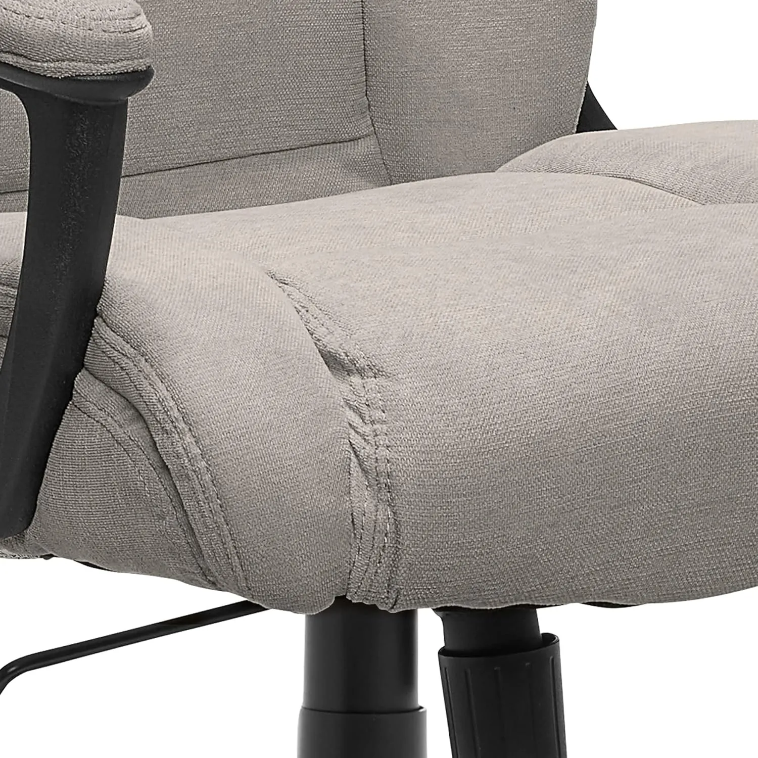 Serta Connor Executive Office, Ergonomic Computer Chair with Layered Body Pillows, Contoured Lumbar, Adjustable Seat Height, Microfiber, Gray
