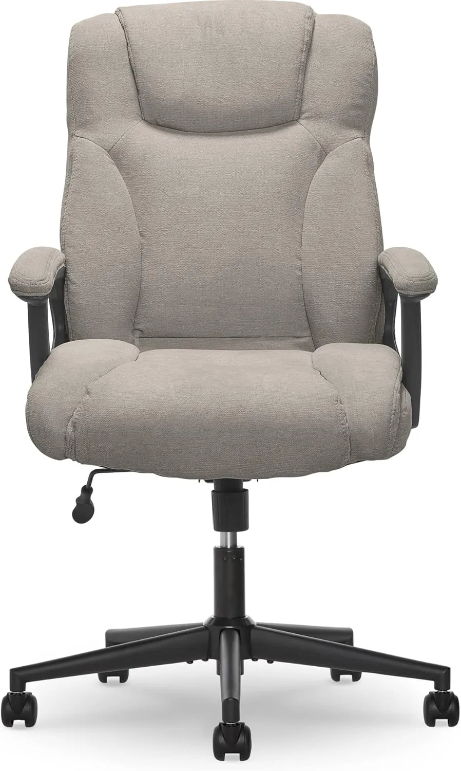 Serta Connor Executive Office, Ergonomic Computer Chair with Layered Body Pillows, Contoured Lumbar, Adjustable Seat Height, Microfiber, Gray