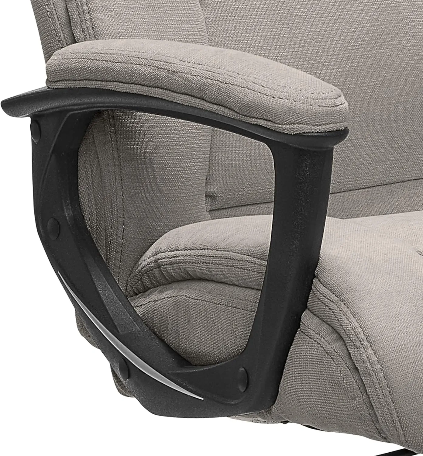 Serta Connor Executive Office, Ergonomic Computer Chair with Layered Body Pillows, Contoured Lumbar, Adjustable Seat Height, Microfiber, Gray