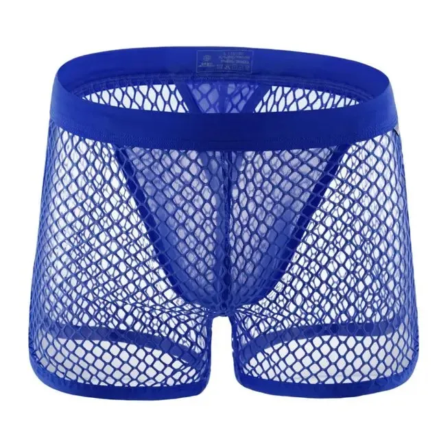 Sexy Mesh Transparent Boxers for Men Underwear