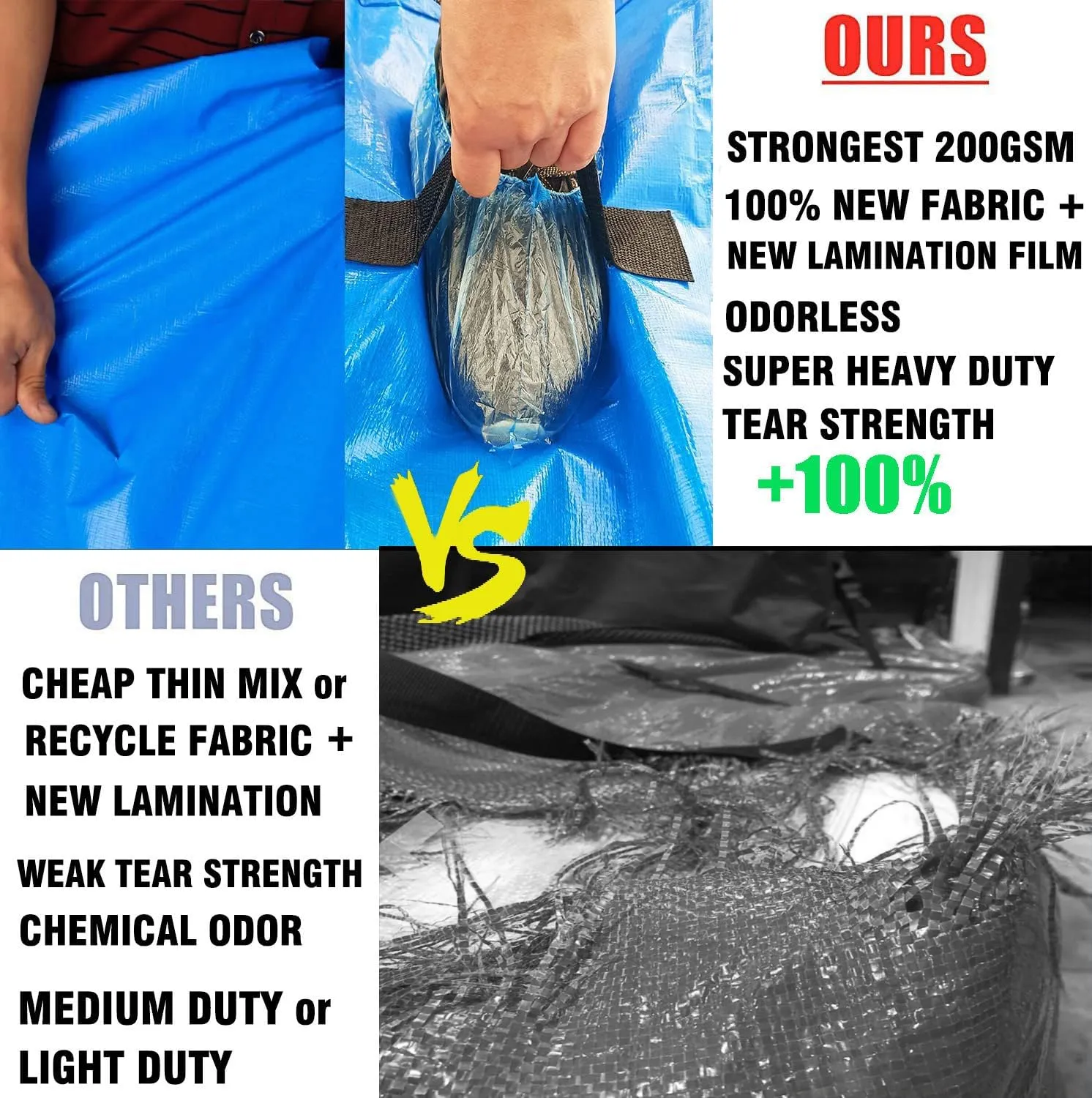 SGPAC Heavy Duty Mattress Bags for Moving and Storage,Extra Thick Queen Mattress Storage bag,Mattress Cover for Moving with Reinforced Handles and Zipper Closure to Prevent Rips,Made of New Material