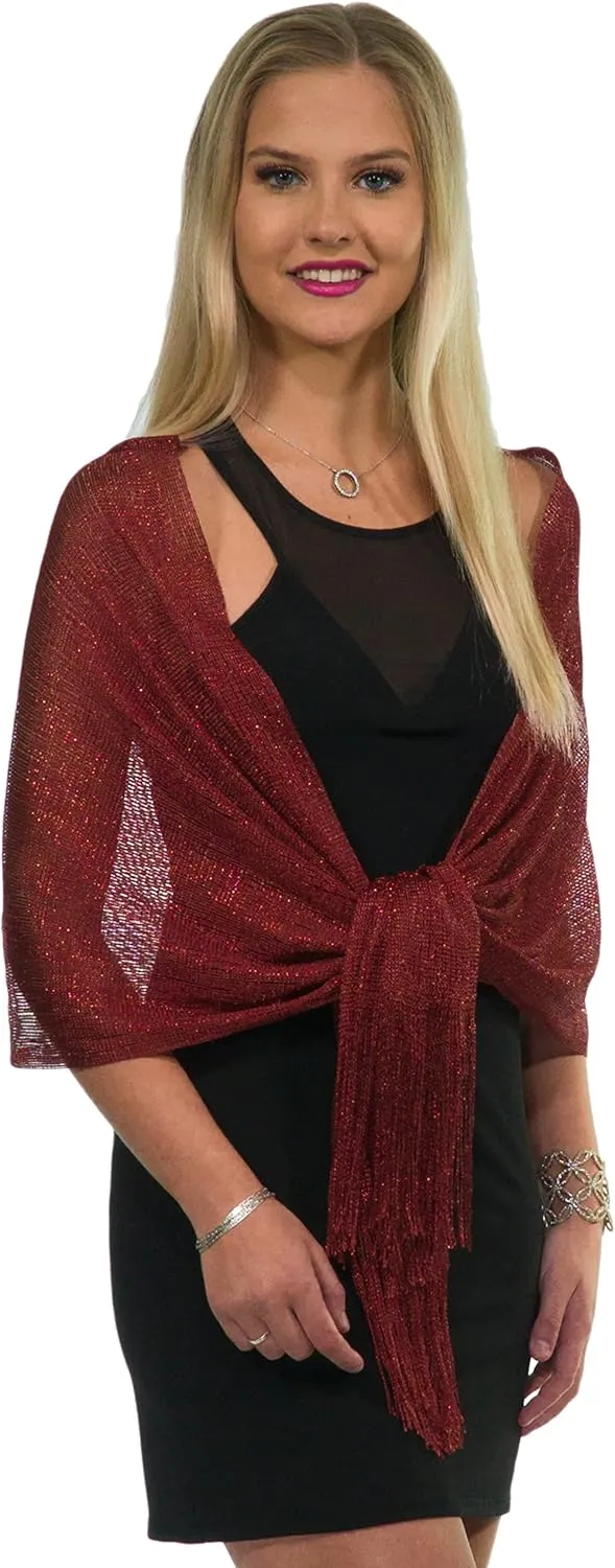 ShineGlitz Shawl and Wrap for Evening Dresses, Women's Dressy Evening Wear