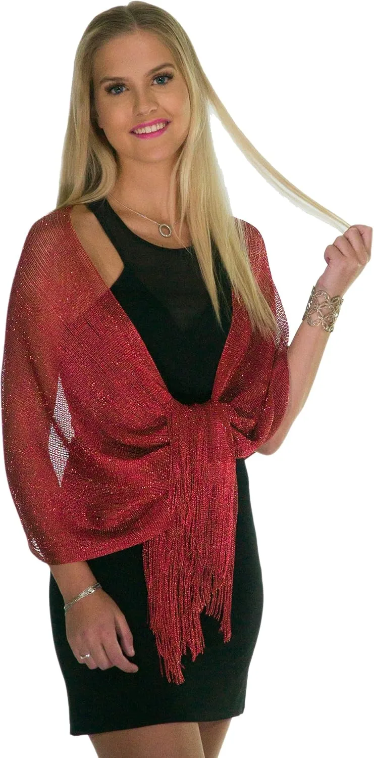 ShineGlitz Shawl and Wrap for Evening Dresses, Women's Dressy Evening Wear