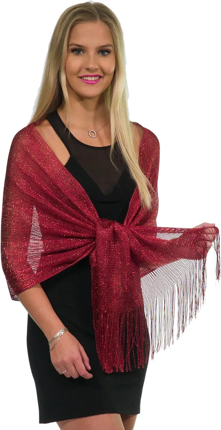 ShineGlitz Shawl and Wrap for Evening Dresses, Women's Dressy Evening Wear