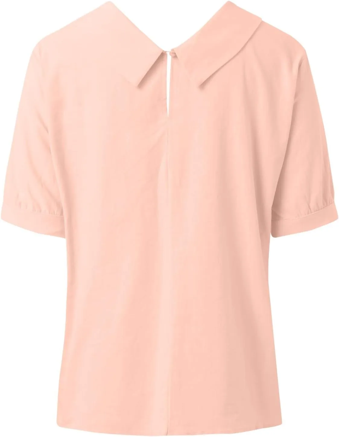 Short Sleeve Linen Shirts for Women Eyelet Summer Tops Casual Loose Blouses Gauze T-Shirts Collar Neck Basic Tee