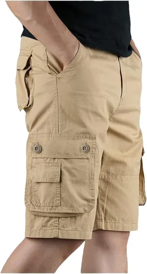 Shorts Men Leisure Overalls Summer Men's and Color Pants with Multi-Pocket Men's Pants Mens Short Green Cargo Shorts
