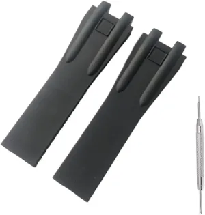 Silicone Rubber Watch Band Strap Replacement for Ulysse Nardin El Toro Executive Dual Time Watch- 26x9mm Ulysse Nardin Watch Band Strap