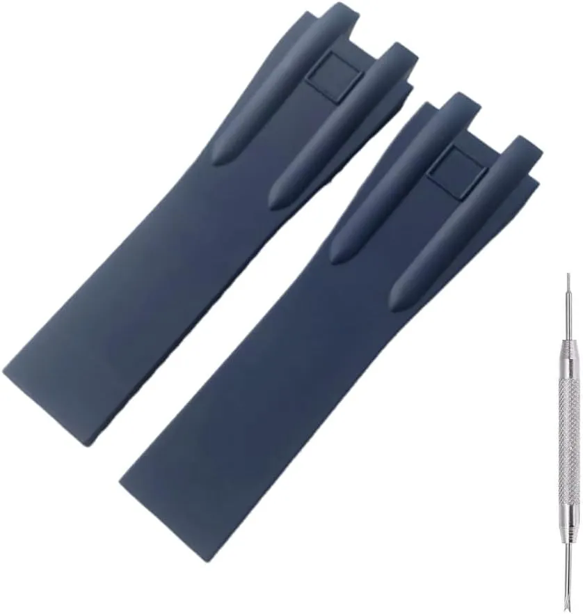 Silicone Rubber Watch Band Strap Replacement for Ulysse Nardin El Toro Executive Dual Time Watch- 26x9mm Ulysse Nardin Watch Band Strap