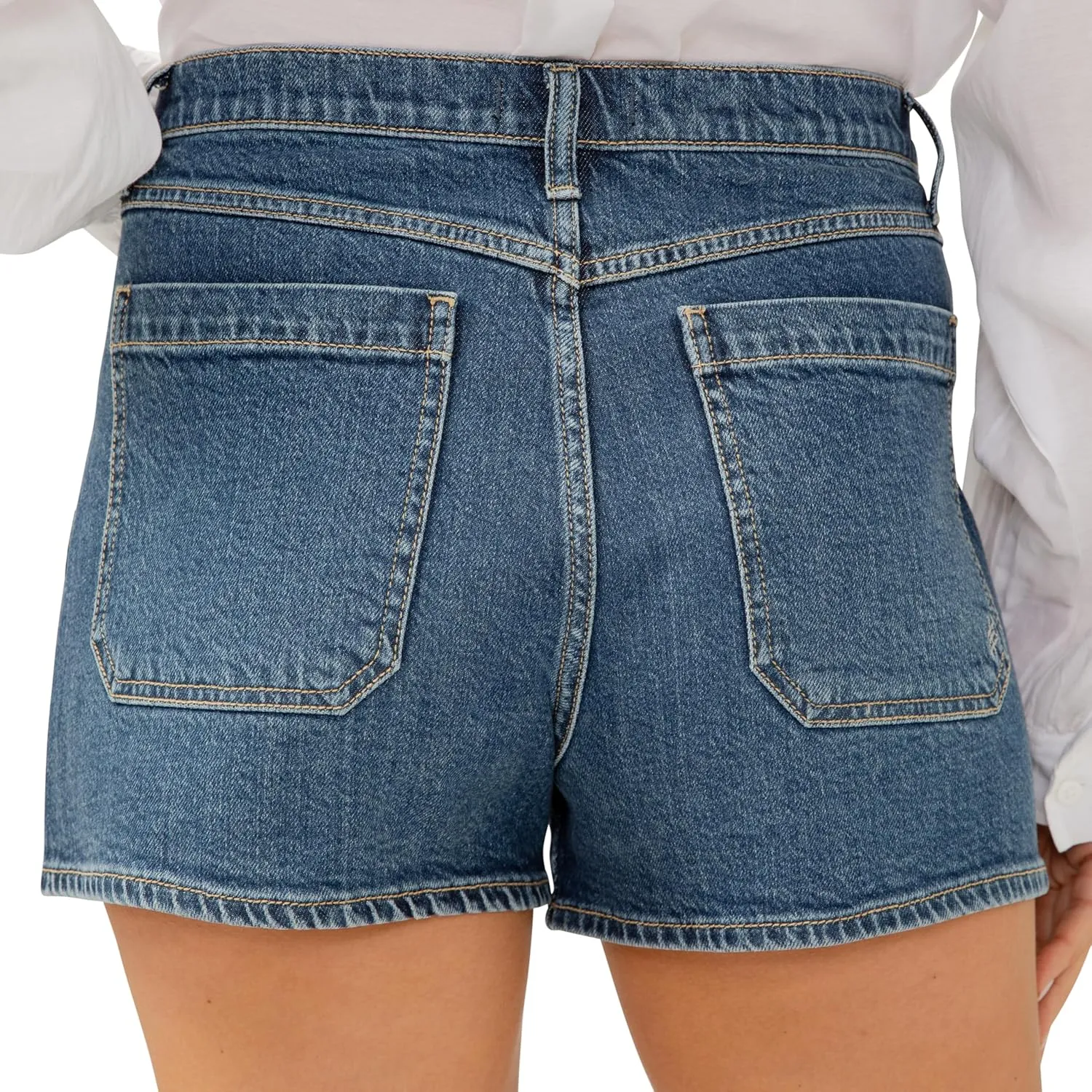 Silver Jeans Co. Women's High Rise Utility Shorts, Indigo