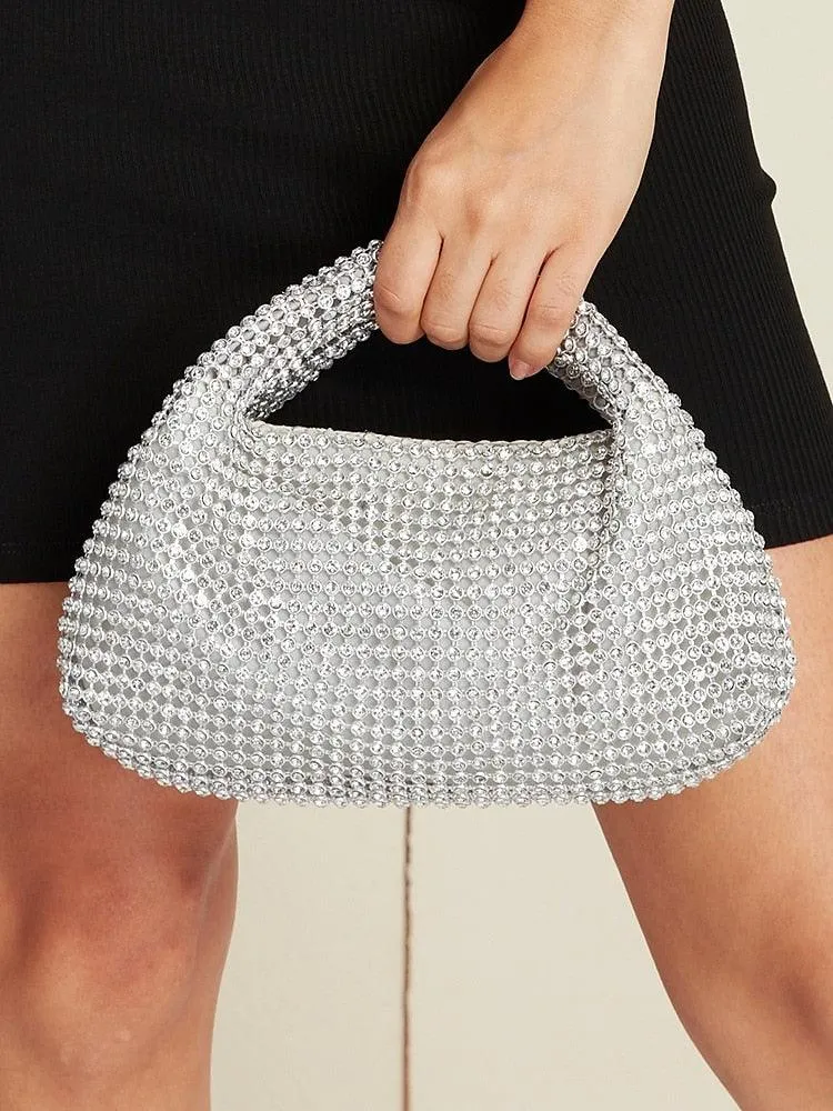 Silver Rhinestone Clutch ?¡ìC Sparkling Evening Bag