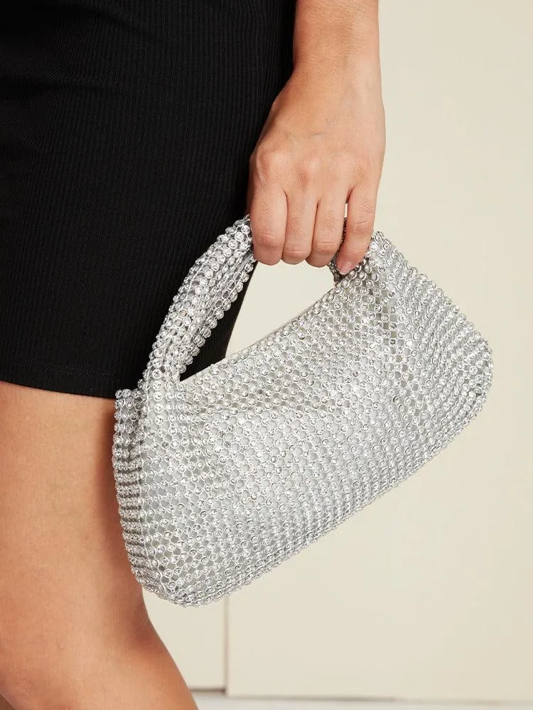 Silver Rhinestone Clutch ?¡ìC Sparkling Evening Bag