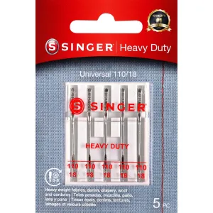 Singer Heavy Duty Universal Needles (5pk) - 110/18