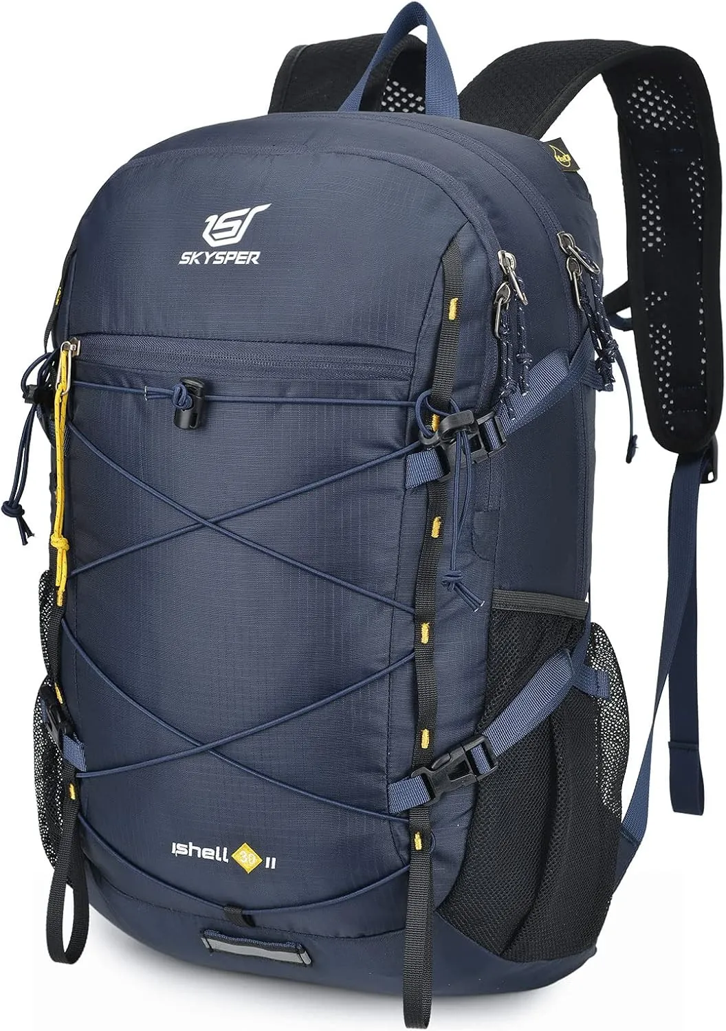 SKYSPER Packable Hiking Backpack 30L Lightweight Daypack Travel Backpacks for Women Men（Blue）