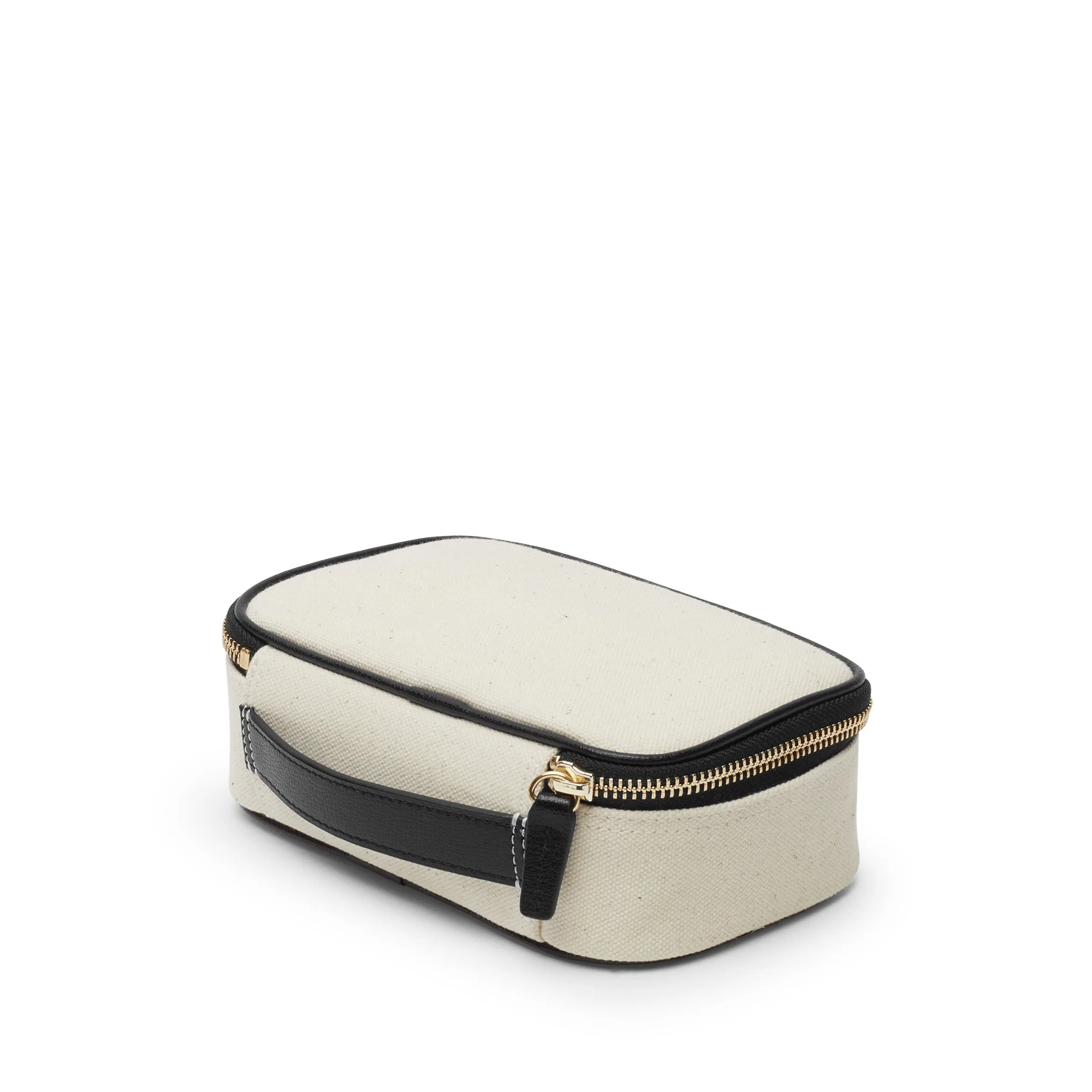 Small Travel Organizer in Canvas Natural Canvas/Black