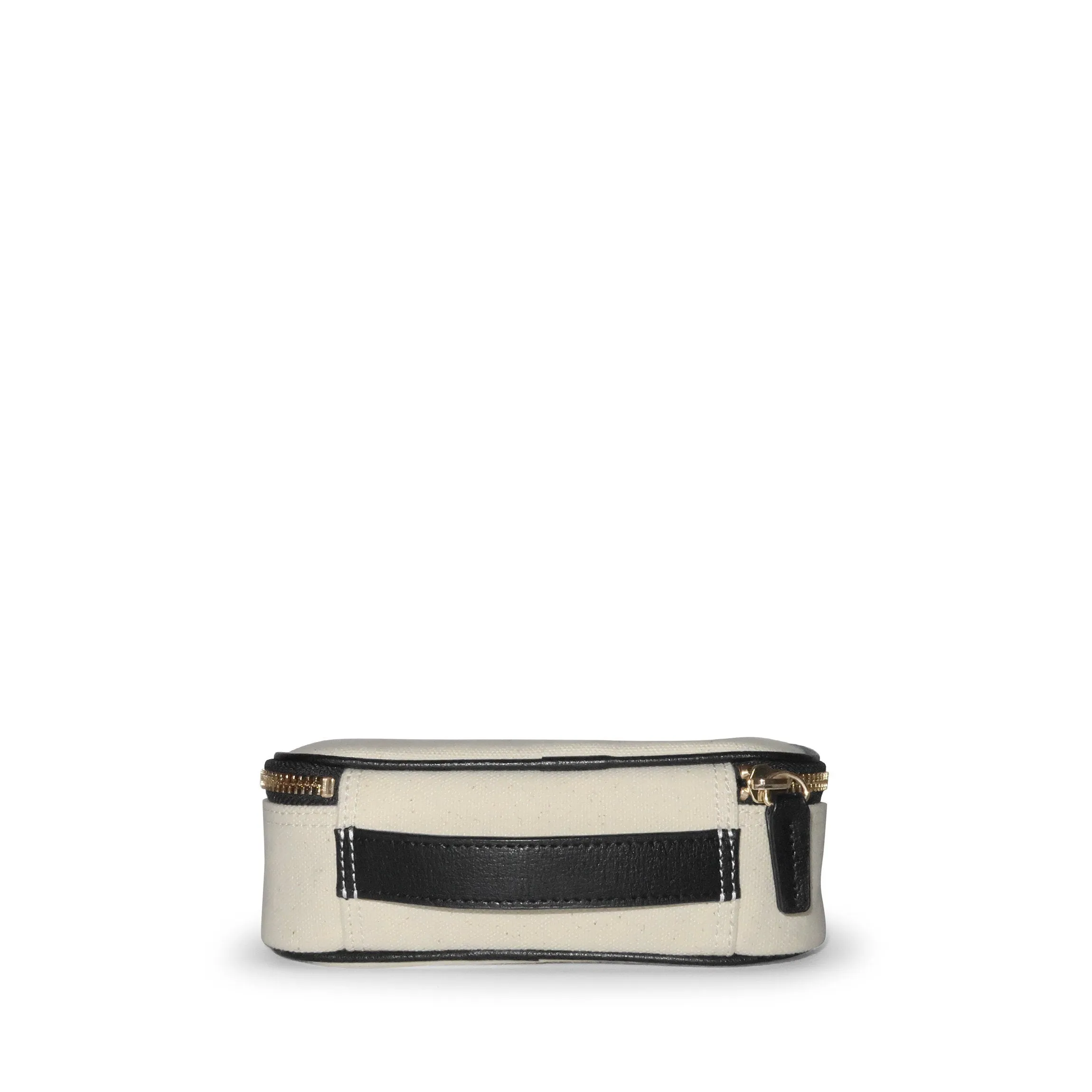 Small Travel Organizer in Canvas Natural Canvas/Black
