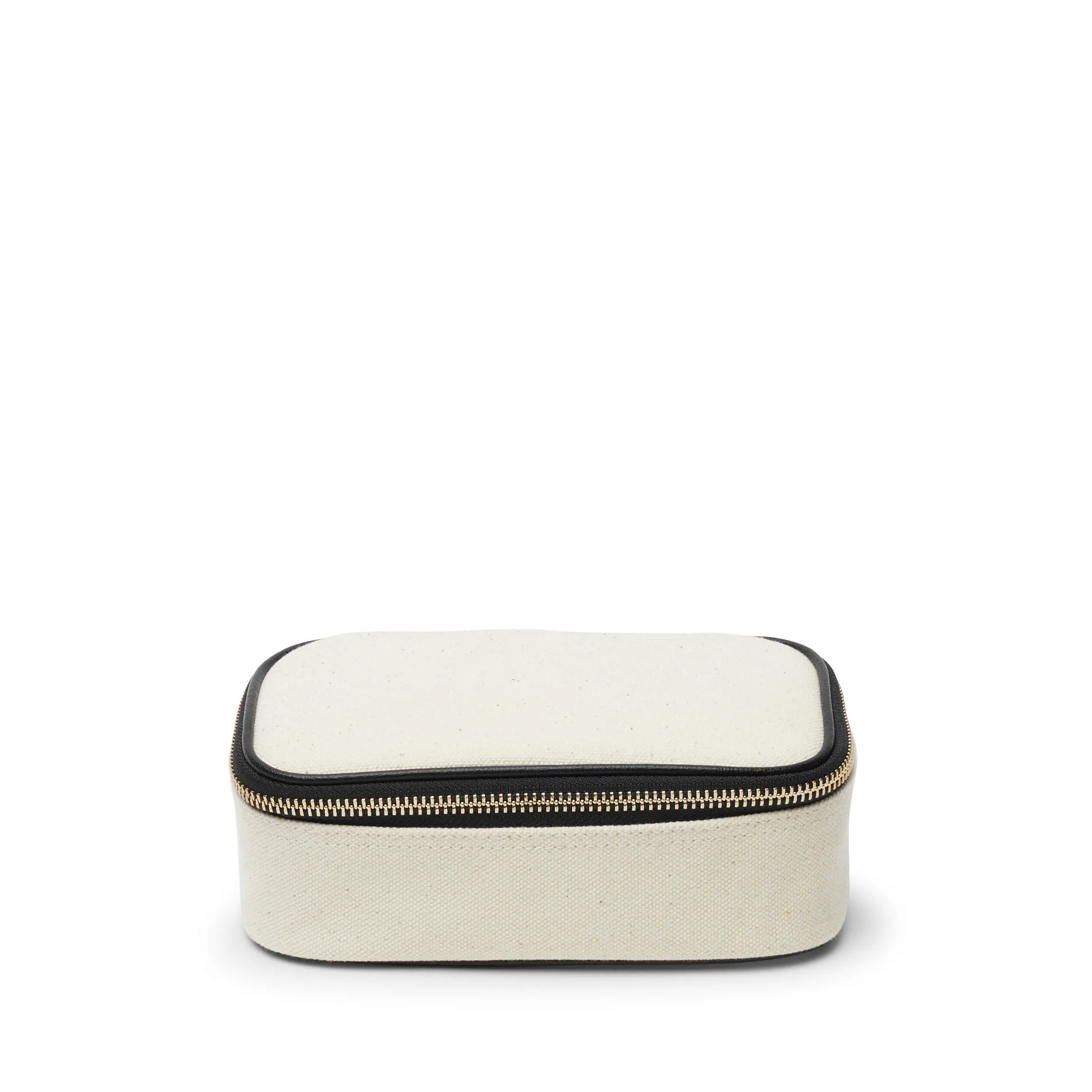 Small Travel Organizer in Canvas Natural Canvas/Black