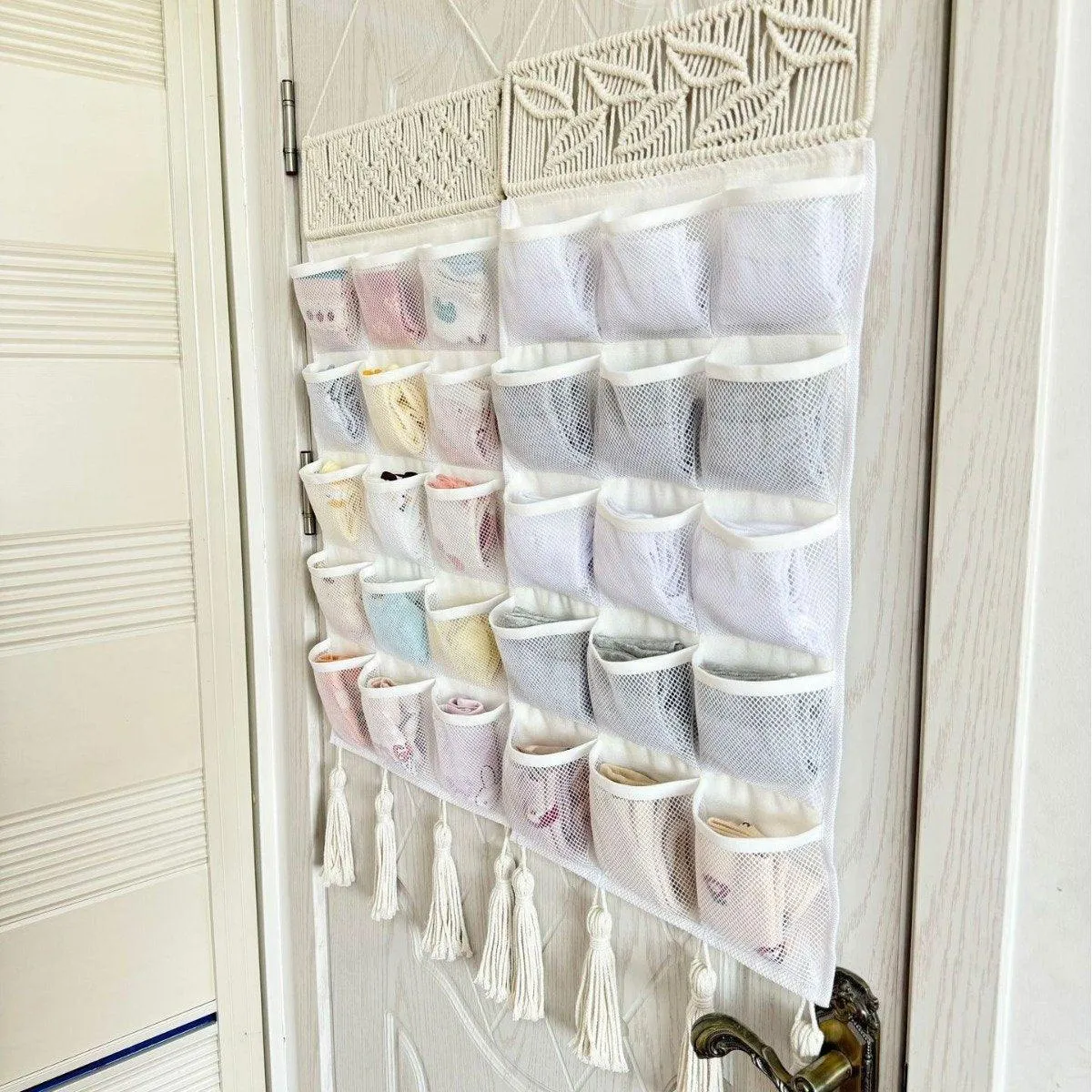 Socks Underwear Storage Hanging Bag Organizer for Hair Clips Accessories Closet