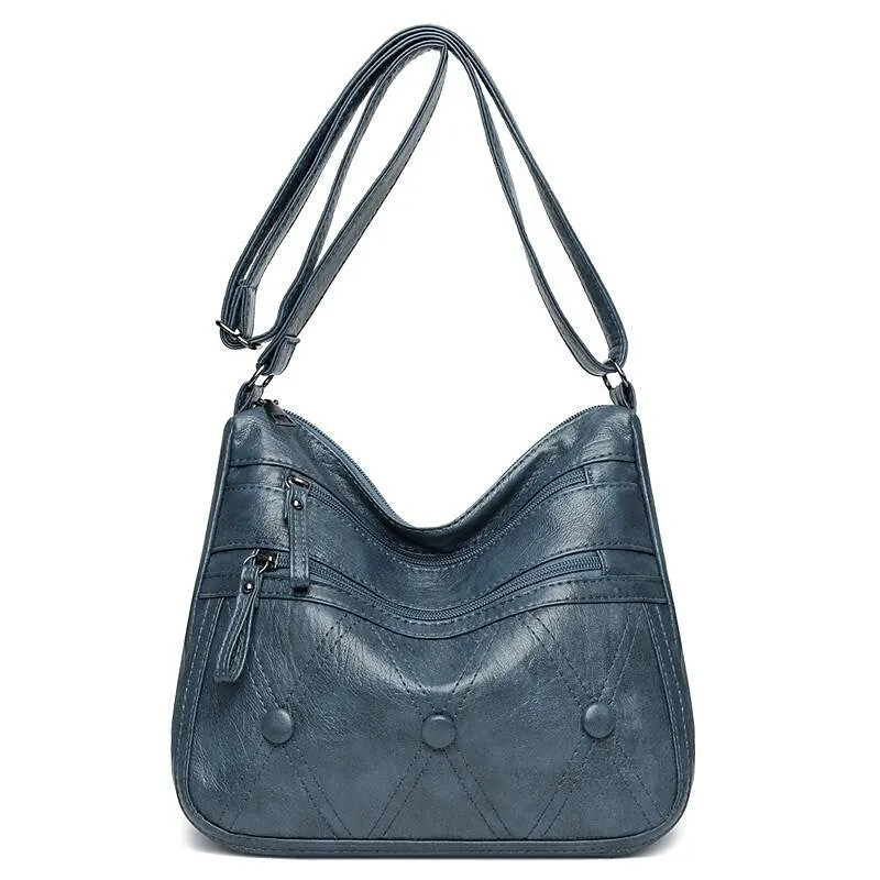 SOFT LEATHER SHOULDER BAG LADIES CROSSBODY MULTIFUNCTIONAL BAG